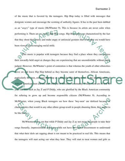 How Hip Hop Holds Black Back