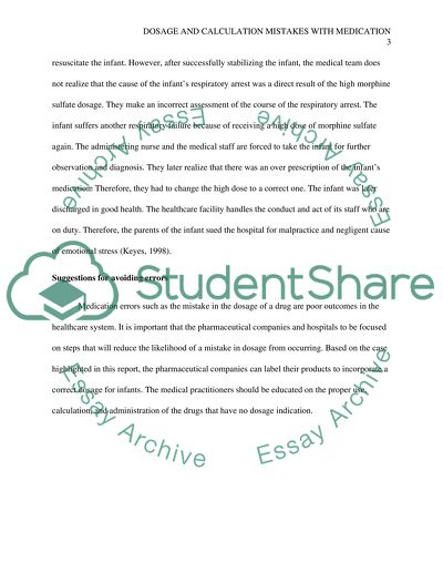 Dosage and Calculation Mistakes with Medication