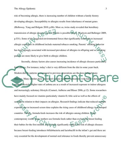 The Allergy Epidemic