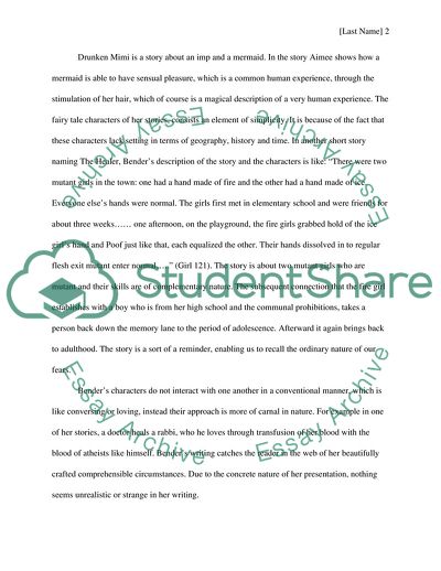 The Unusual Narration Style of Aimee Bender