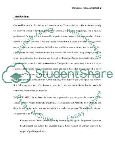 Statistical Process Control
