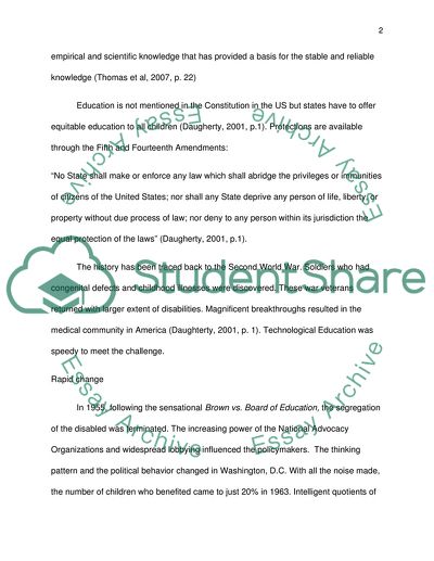 History of Special Education