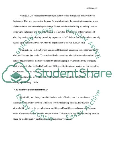 Advantages and Disadvantages of Trait Theories