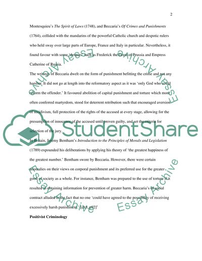 Classical and Positivist Views on Crime