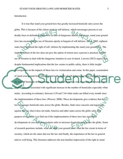 Stand Your Ground Laws and Homicide Rates