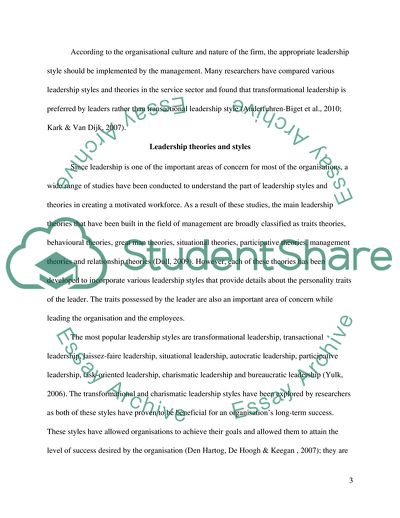 Employee Motivation in Service Sector