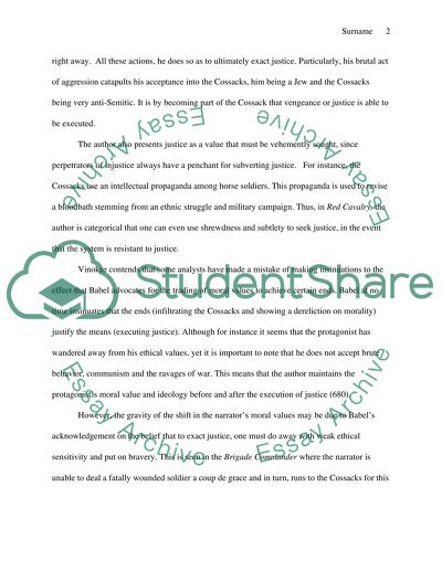 What Is Justice in Babels Odessa and Red cavalry, Zamyatins We, and Shalamovs Kolyma Tales