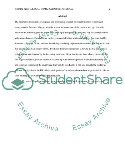 Solving the Long-Term Problem With the Illegal Immigration in America