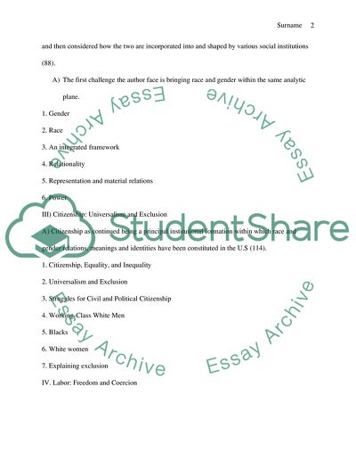 Role Of Race And Gender In Shaping American Citizenship And Labor