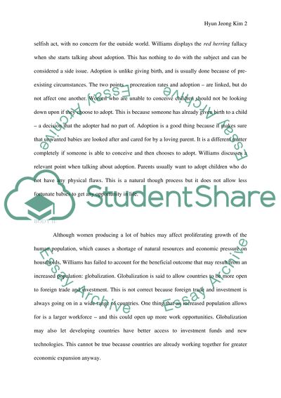 Does Birth Control Need to Be Implemented to Limit the Population