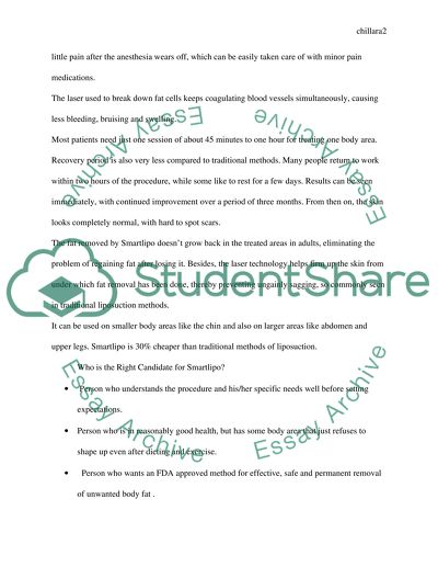 Smartlipo laser liposuction technique explained to prospective patients