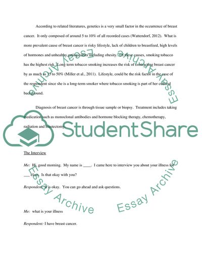 Interview with Patient Breast Cancer