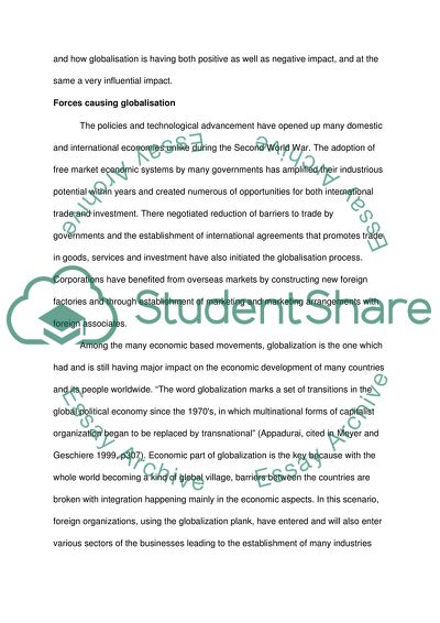 Globalizations Impact On The Environment