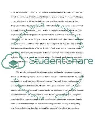 Robert Frosts The Road Not Taken