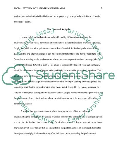 Social Psychology and Human Behavior