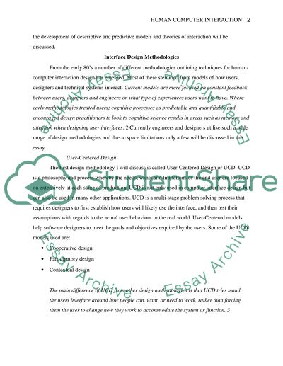 Human Computer Interaction in Computing