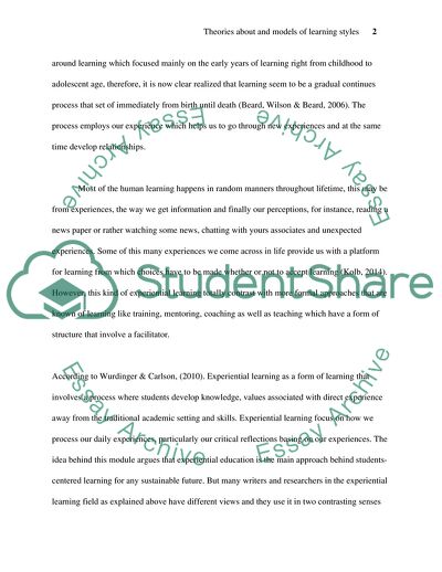 Experiential Learning