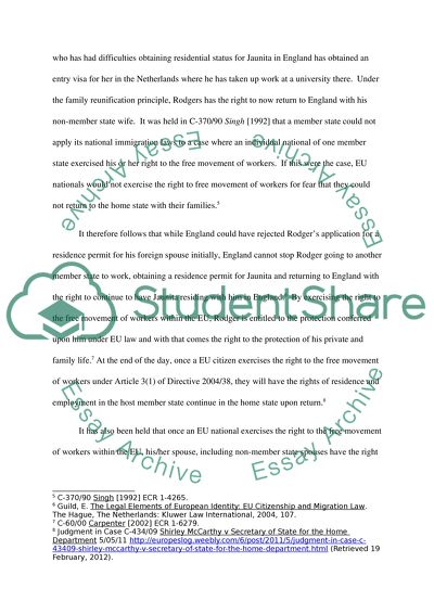 Free movement of people, discrimination on the grounds of nationality, the legitimacy of an EU regulation