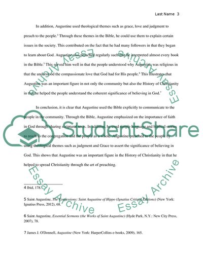 The preaching of Augustine