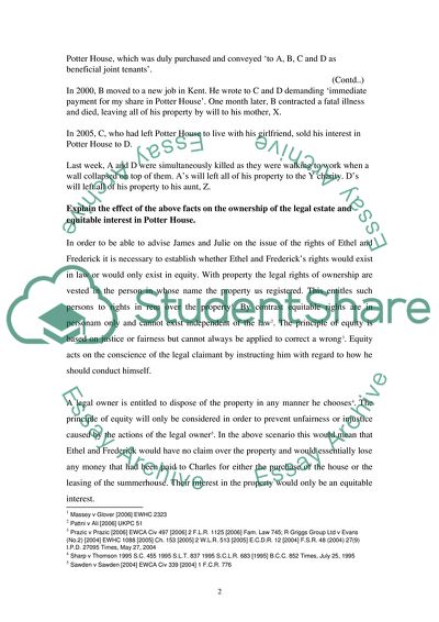 Analysis of Land Law Case
