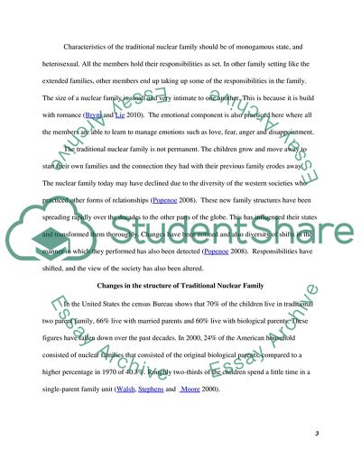 The Decline of the Traditional Nuclear Family