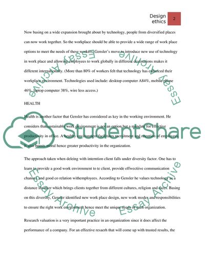 Design: Ethics of Practice - Gensler