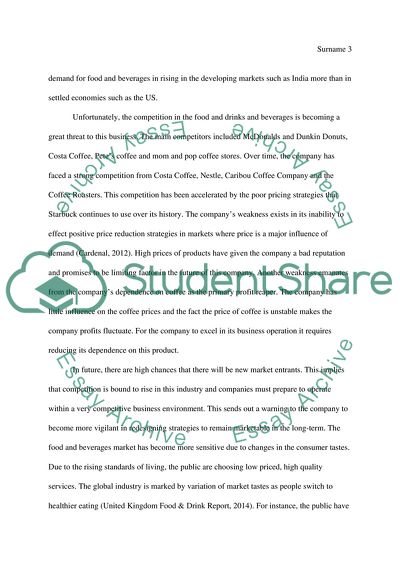 Marketing Analysis for Starbucks