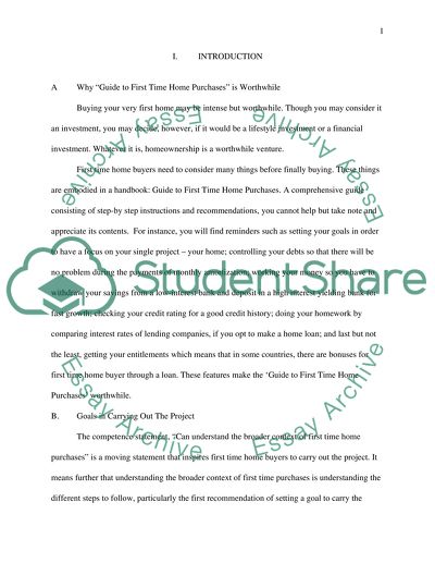 Buying your first home