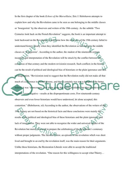 Echoes of the Marseillaise by Eric J. Hobsbawm