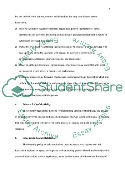 Human Resource Management SH Policy