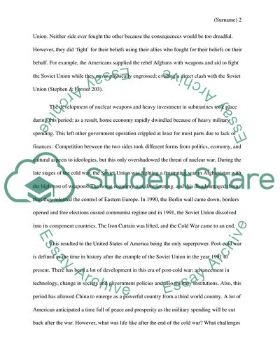 The Challenge of Post-Cold War Operations