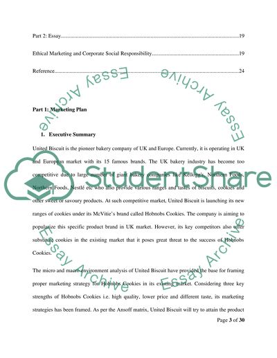 A Marketing Strategy for the Development of United Biscuit