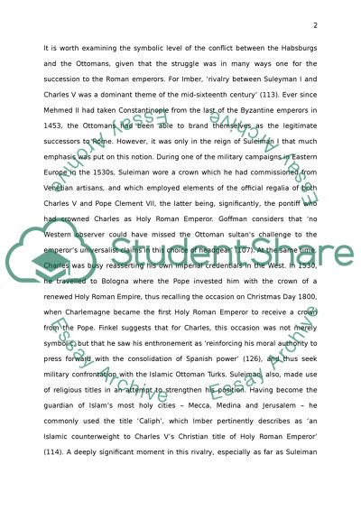 Analyze and discuss Charles V war with the Ottoman Empire