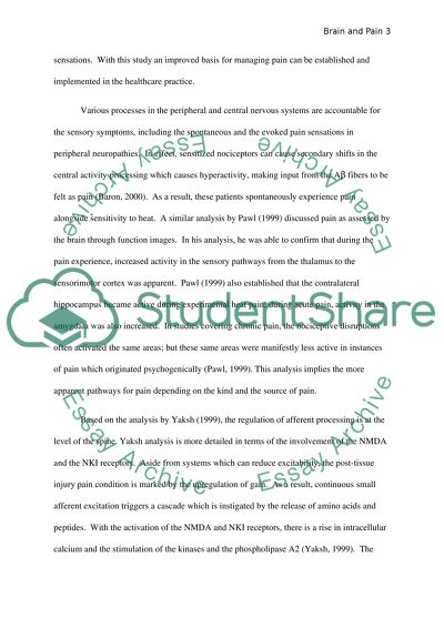 How the Brain Mediates and Controls the Sensation of Pain