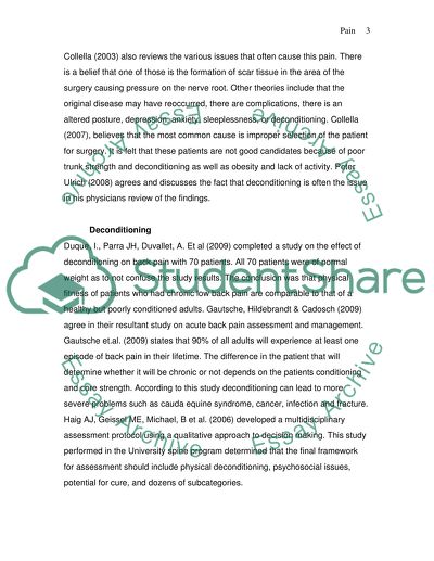 Pain definition essay picture