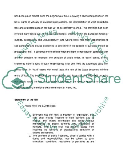 European Convention of Human Rights