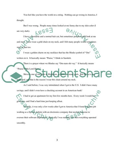 Immigration personal letter