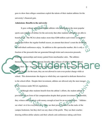 Exploiting Athletes or the Chance of a Lifetime