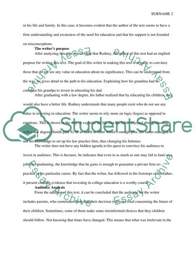 essay about graduating student