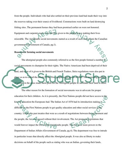 Anishinaabe social movements