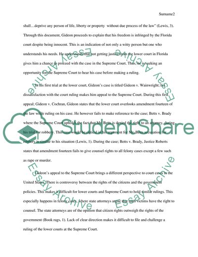 Gideons Trumpet by Anthony Lewis