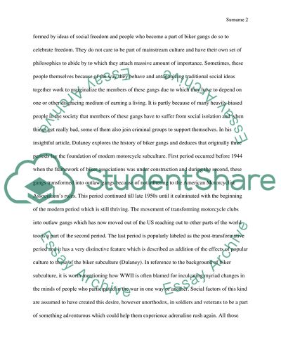 Motorcycle and Gangs