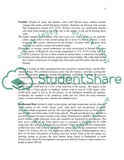 The Country Overview of The Iceland