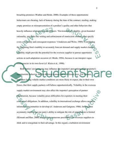 Factors affecting buyer and supllier relationship