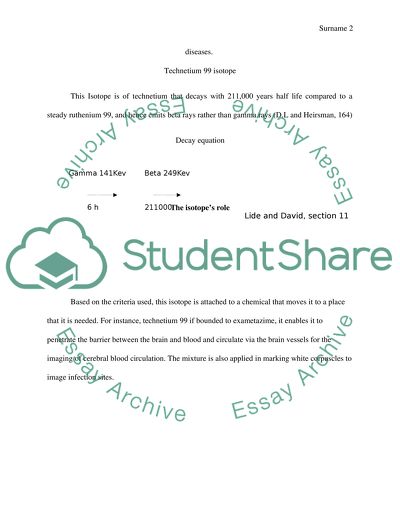 Element that undergoes radioactive decay