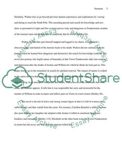 Frankenstein Critical Analysis