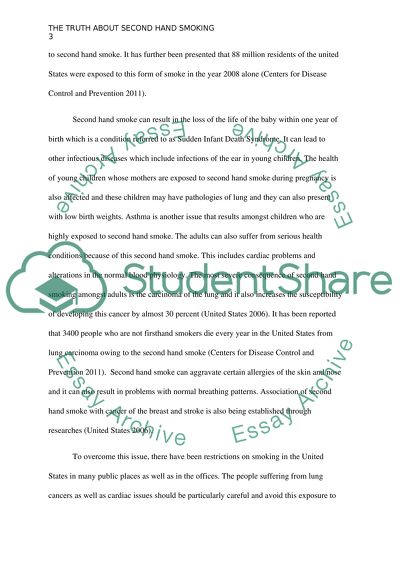 The Truth about Second Hand Smoking