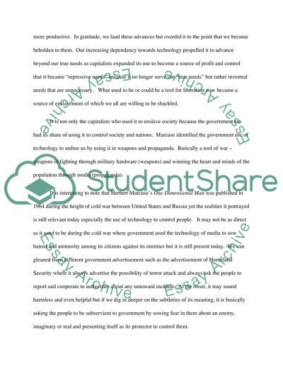 Technological rationality and social control ( it could be revised)