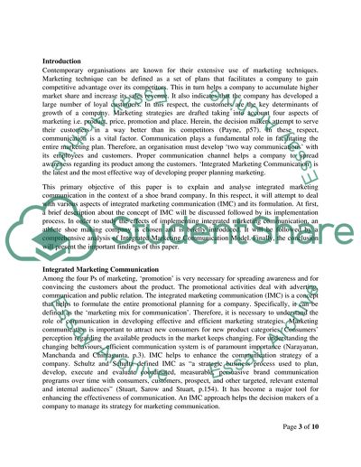 Marketing Communications Campaign of Nike Inc