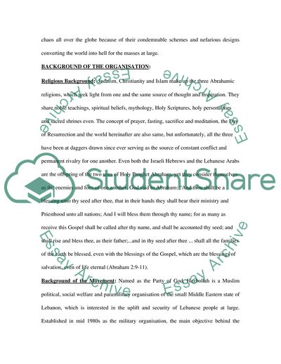 History and the Current Profile of Hezbollah